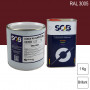 Peinture professionnelle PU ANTICO bi-composant RAL 3005 Rouge vin 1Kg (laque + durcisseur) SOB PEINTURES