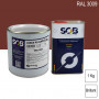 Peinture professionnelle PU ANTICO bi-composant RAL 3009 Rouge oxyde 1Kg (laque + durcisseur) SOB PEINTURES