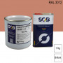 Peinture professionnelle PU ANTICO bi-composant RAL 3012 Rouge beige 1Kg (laque + durcisseur) SOB PEINTURES