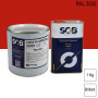 Peinture professionnelle PU ANTICO bi-composant RAL 3020 Rouge signalisation 1Kg (laque + durcisseur) SOB PEINTURES