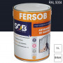 Peinture professionnelle Antirouille Fersob RAL 5004 Bleu noir brillant 3L SOB PEINTURES