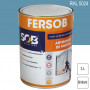 Peinture professionnelle Antirouille Fersob RAL 5024 Bleu pastel brillant 3L SOB PEINTURES