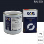 Peinture professionnelle PU ANTICO bi-composant RAL 5004 Bleu noir 1Kg (laque + durcisseur) SOB PEINTURES