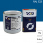 Peinture professionnelle PU ANTICO bi-composant RAL 5005 Bleu de sécurité 1Kg (laque + durcisseur) SOB PEINTURES