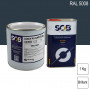 Peinture professionnelle PU ANTICO bi-composant RAL 5008 Bleu gris 1Kg (laque + durcisseur) SOB PEINTURES