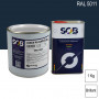 Peinture professionnelle PU ANTICO bi-composant RAL 5011 Bleu acier 1Kg (laque + durcisseur) SOB PEINTURES