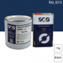 Peinture professionnelle PU ANTICO bi-composant RAL 5013 Bleu cobalt 1Kg (laque + durcisseur) SOB PEINTURES