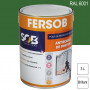 Peinture professionnelle Antirouille Fersob RAL 6001 Vert émeraude brillant 3L SOB PEINTURES