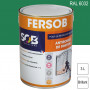 Peinture professionnelle Antirouille Fersob RAL 6032 Vert de sécurité brillant 3L SOB PEINTURES