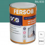 Peinture professionnelle Antirouille Fersob RAL 6033 Turquoise menthe brillant 3L SOB PEINTURES