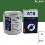 Peinture professionnelle PU ANTICO bi-composant RAL 6001 Vert émeraude 1Kg (laque + durcisseur) SOB PEINTURES