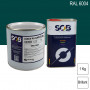 Peinture professionnelle PU ANTICO bi-composant RAL 6004 Vert bleu 1Kg (laque + durcisseur) SOB PEINTURES