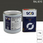 Peinture professionnelle PU ANTICO bi-composant RAL 6015 Olive noir 1Kg (laque + durcisseur) SOB PEINTURES