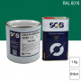 Peinture professionnelle PU ANTICO bi-composant RAL 6016 Vert turquoise 1Kg (laque + durcisseur) SOB PEINTURES