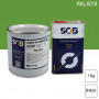 Peinture professionnelle PU ANTICO bi-composant RAL 6018 Vert jaune 1Kg (laque + durcisseur) SOB PEINTURES