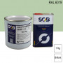 Peinture professionnelle PU ANTICO bi-composant RAL 6019 Vert blanc 1Kg (laque + durcisseur) SOB PEINTURES