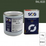 Peinture professionnelle PU ANTICO bi-composant RAL 6020 Vert oxyde chromique 1Kg (laque + durcisseur) SOB PEINTURES