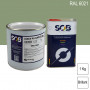 Peinture professionnelle PU ANTICO bi-composant RAL 6021 Vert pâle 1Kg (laque + durcisseur) SOB PEINTURES