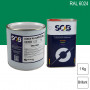 Peinture professionnelle PU ANTICO bi-composant RAL 6024 Vert signalisation 1Kg (laque + durcisseur) SOB PEINTURES