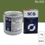 Peinture professionnelle PU ANTICO bi-composant RAL 6025 Vert fougère 1Kg (laque + durcisseur) SOB PEINTURES