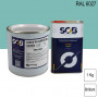 Peinture professionnelle PU ANTICO bi-composant RAL 6027 Vert clair 1Kg (laque + durcisseur) SOB PEINTURES