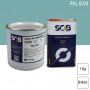 Peinture professionnelle PU ANTICO bi-composant RAL 6034 Turquoise pastel 1Kg (laque + durcisseur) SOB PEINTURES