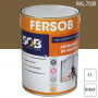 Peinture professionnelle Antirouille Fersob RAL 7008 Gris kaki brillant 3L SOB PEINTURES