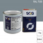 Peinture professionnelle PU ANTICO bi-composant RAL 7000 Gris petit-gris 1Kg (laque + durcisseur) SOB PEINTURES