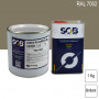 Peinture professionnelle PU ANTICO bi-composant RAL 7002 Gris olive 1Kg (laque + durcisseur) SOB PEINTURES