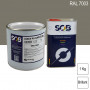 Peinture professionnelle PU ANTICO bi-composant RAL 7003 Gris mousse 1Kg (laque + durcisseur) SOB PEINTURES