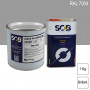 Peinture professionnelle PU ANTICO bi-composant RAL 7004 Gris de sécurité 1Kg (laque + durcisseur) SOB PEINTURES