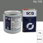 Peinture professionnelle PU ANTICO bi-composant RAL 7005 Gris souris 1Kg (laque + durcisseur) SOB PEINTURES