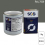 Peinture professionnelle PU ANTICO bi-composant RAL 7009 Gris vert 1Kg (laque + durcisseur) SOB PEINTURES