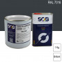 Peinture professionnelle PU ANTICO bi-composant RAL 7016 Gris anthracite 1Kg (laque + durcisseur) SOB PEINTURES