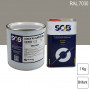 Peinture professionnelle PU ANTICO bi-composant RAL 7030 Gris pierre 1Kg (laque + durcisseur) SOB PEINTURES