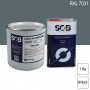 Peinture professionnelle PU ANTICO bi-composant RAL 7031 Gris bleu 1Kg (laque + durcisseur) SOB PEINTURES