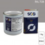 Peinture professionnelle PU ANTICO bi-composant RAL 7036 Gris platine 1Kg (laque + durcisseur) SOB PEINTURES