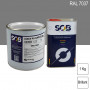 Peinture professionnelle PU ANTICO bi-composant RAL 7037 Gris poussière 1Kg (laque + durcisseur) SOB PEINTURES