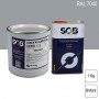 Peinture professionnelle PU ANTICO bi-composant RAL 7040 Gris fenêtre 1Kg (laque + durcisseur) SOB PEINTURES