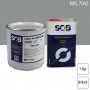 Peinture professionnelle PU ANTICO bi-composant RAL 7042 Gris signalisation A 1Kg (laque + durcisseur) SOB PEINTURES