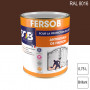 Peinture professionnelle Antirouille Fersob RAL 8016 Brun acajou brillant 0,75L SOB PEINTURES