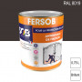 Peinture professionnelle Antirouille Fersob RAL 8019 Brun gris brillant 0,75L SOB PEINTURES