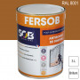 Peinture professionnelle Antirouille Fersob RAL 8001 Brun terre de Sienne brillant 3L SOB PEINTURES