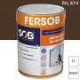 Peinture professionnelle Antirouille Fersob RAL 8014 Brun sépia brillant 3L SOB PEINTURES