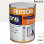 Peinture professionnelle Antirouille Fersob RAL 9016 Blanc signalisation brillant 3L SOB PEINTURES