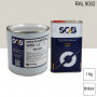 Peinture professionnelle PU ANTICO bi-composant RAL 9002 Blanc gris 1Kg (laque + durcisseur) SOB PEINTURES