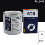 Peinture professionnelle PU ANTICO bi-composant RAL 9005 Noir foncé 1Kg (laque + durcisseur) SOB PEINTURES