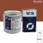 Peinture professionnelle PU ANTICO bi-composant RAL 8004 Brun cuivré 1Kg (laque + durcisseur) SOB PEINTURES