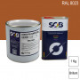 Peinture professionnelle PU ANTICO bi-composant RAL 8023 Brun orangé 1Kg (laque + durcisseur) SOB PEINTURES