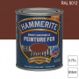 Peinture fer Direct sur Rouille RAL 8012 Brun rouge brillant 0,75L HAMMERITE